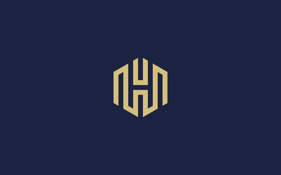letter wh with hexagon logo icon design vector design template inspiration