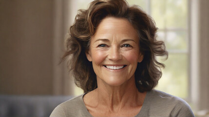 Portrait Close-Up of Fictional Woman