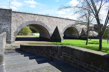 stone arches of a bridge