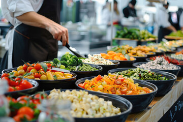 Obraz premium Street free social food for the poor