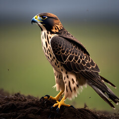 Obraz premium Perched Raptor