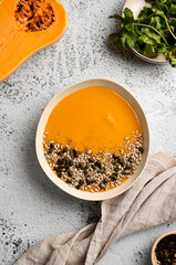 Crema de calabaza con calabaza