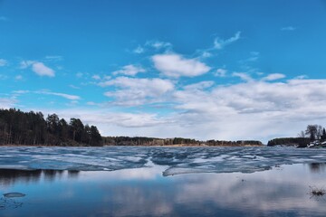 lake and sky