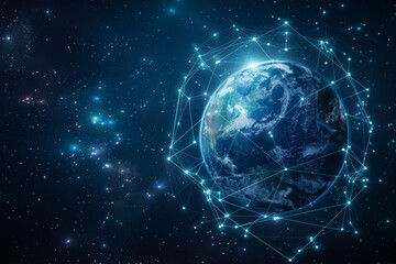 Obraz premium Global Network Connectivity Concept