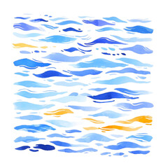 background of a watercolor seascape png