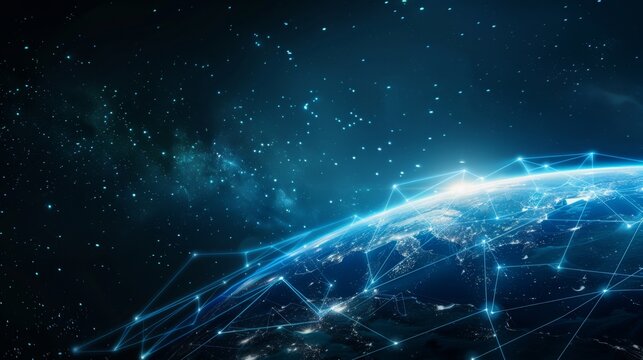 Digital Global Network over Earth