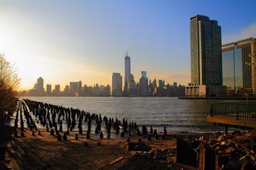 Foto op Aluminium New York City. Wonderful panoramic view of Manhattan Midtown Skyscrapers  © Nabil