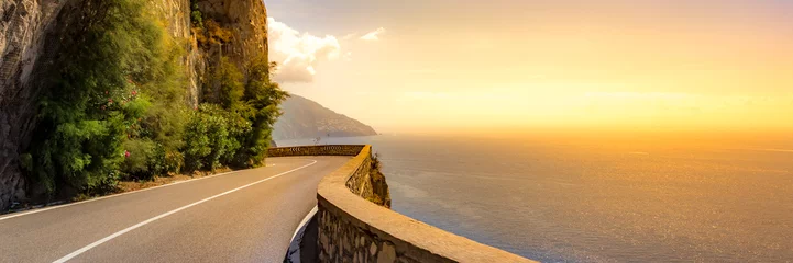 Foto op Plexiglas Positano strand, Amalfi kust, Italië Amalfi Coast, Italy