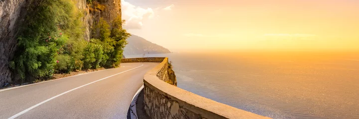Badkamer foto achterwand Positano strand, Amalfi kust, Italië Amalfi Coast, Italy
