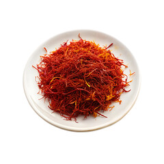 Fototapeta premium stigmas of saffron isolated on white