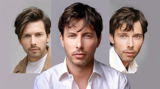 visagismo capilar masculino, tipos de cabelo para rosto oval