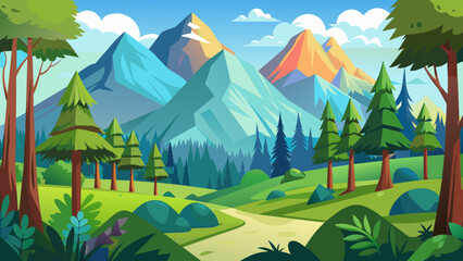 Natural scenery svg file