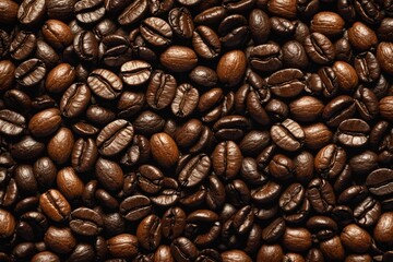 Obraz premium Texture of coffee beans