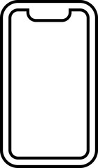 Desktop tablet, smart phone device icon with blank screen isolated on transparent background for new product, promotion, advertising black vector for website and app