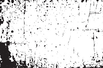 Monochrome Grunge: Abstract Vector Pattern of Cracks, Dust, and Chipping on Black Background