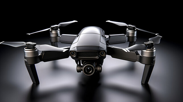 High-Performance DD Drone with Advanced Imaging Capabilities Set Against a Technological Background