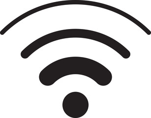 Wi Fi symbol signal connection. Vector wireless internet technology sign. Wifi network communication icon.