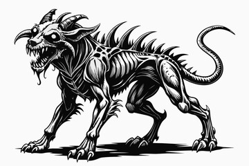  abominable shoggoth alien hound of tindalos black