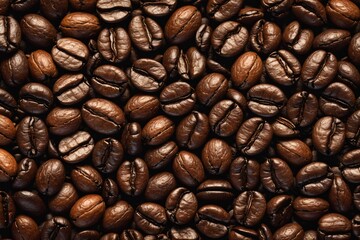 Texture of coffee beans - obrazy, fototapety, plakaty