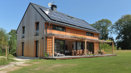 Passive house means that it is self-sufficient. It lives its own life, practically independent of external resources.