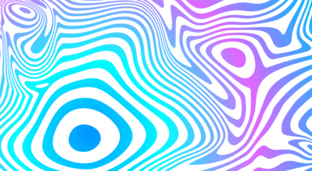 Psychedelic vortex pattern. Purple-blue background in style of the 60s, 70s for design of covers, presentations, and website elements. Disco music style