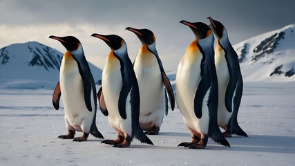 Rocky Refuge: Penguins Amidst the Stones