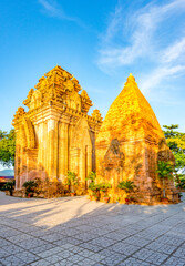 Nha Trang - Vietnam. December 13, 2015. Po Nagar Cham Towers Top choice buddhist temple in Nha...