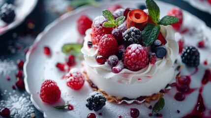 delicious berry dessert.