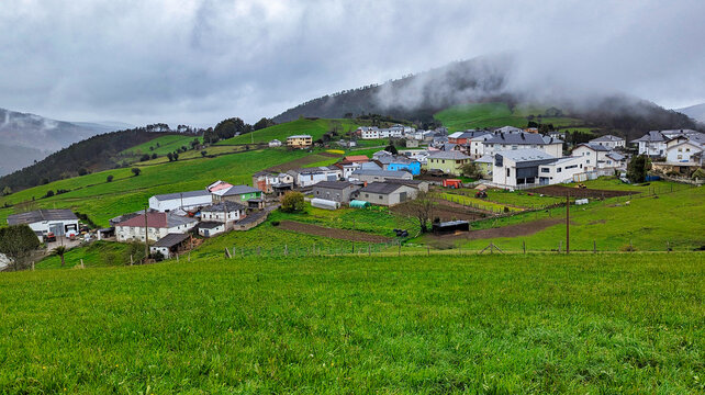 Villayon village, Asturias, North Spain