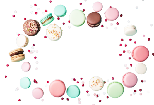 light gypsophila blank card day composition Greeting birthday Concept mother's background macaroons Valentine's Flat empty turquoise Invitation lay multicolored Macarons Woman Design