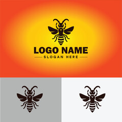 hornet bee logo icon vector for business brand app icon hornet bee logo template