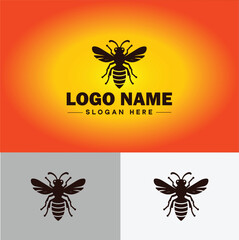 hornet bee logo icon vector for business brand app icon hornet bee logo template