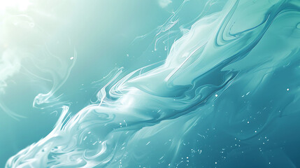 Light blue abstract background with white splashes.