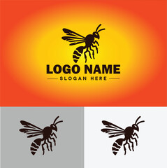 hornet bee logo icon vector for business brand app icon hornet bee logo template