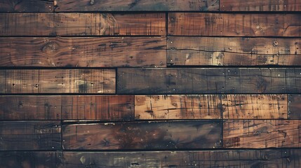 Rustic wooden background with a dark brown stain. The wood grain is visible and the texture is rough.