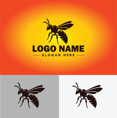 hornet bee logo icon vector for business brand app icon hornet bee logo template