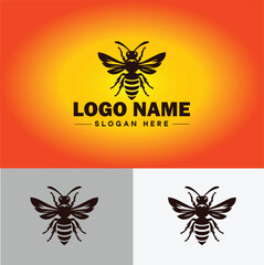 hornet bee logo icon vector for business brand app icon hornet bee logo template