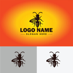 hornet bee logo icon vector for business brand app icon hornet bee logo template