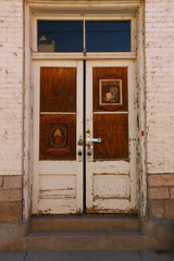 old wooden door