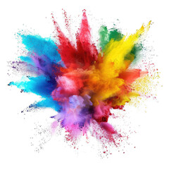 colorful watercolor splashes, holi colorful powder