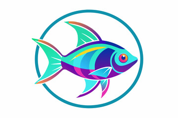 fish on white background