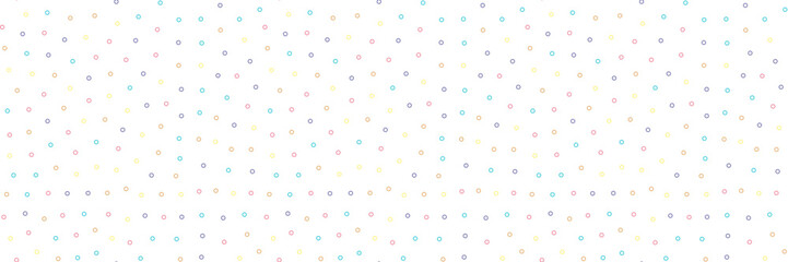 Summer Dots Outline - Seamless Repeat Dot Pattern - Small.