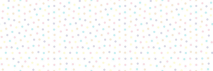 Summer Dots Outline - Seamless Repeat Dot Pattern - Medium.