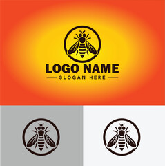 Hoverfly bee logo icon vector for business brand app icon Hoverfly bee logo template