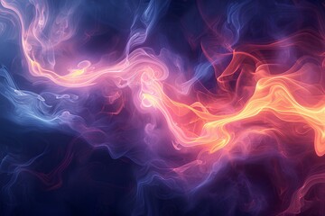 A colorful background with a blue and red swirl on