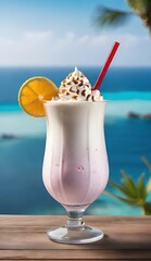 milkshake on the beach