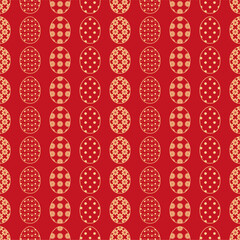 Seamless decorative pattern with Easter eggs holiday wallpaper festive background art decor design for textile, paper 