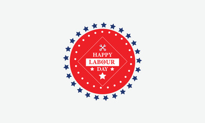 Happy labour Day logo Usa
