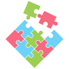 Colorful Puzzle Element