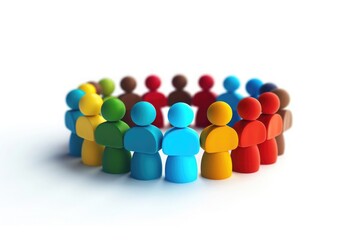 A group of people are holding hands in a circle